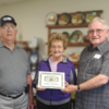 (left to right):  Bobby Williams, Libby (Elizabeth) Williams – owners, Lloyd Miller, Chamber member